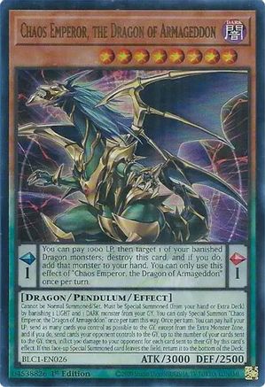 Chaos Emperor, the Dragon of Armageddon [BLC1-EN026] Ultra Rare - Yu-Gi-Oh! - Card Brawlers | Quebec | Canada |