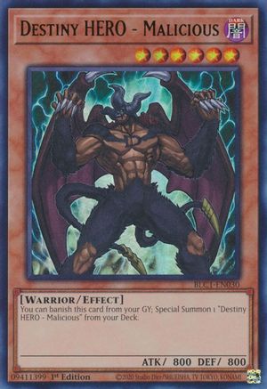 Destiny HERO - Malicious [BLC1-EN030] Ultra Rare - Yu-Gi-Oh! - Card Brawlers | Quebec | Canada |