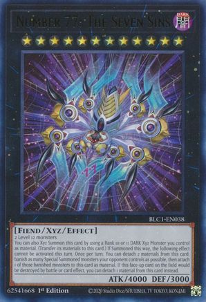 Number 77: The Seven Sins [BLC1-EN038] Ultra Rare - Yu-Gi-Oh! - Card Brawlers | Quebec | Canada |