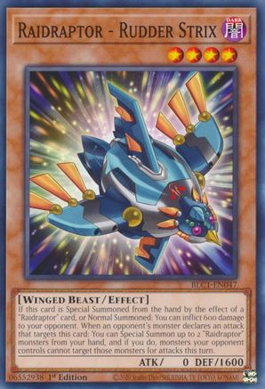 Raidraptor - Rudder Strix [BLC1-EN047] Common - Yu-Gi-Oh! - Card Brawlers | Quebec | Canada |