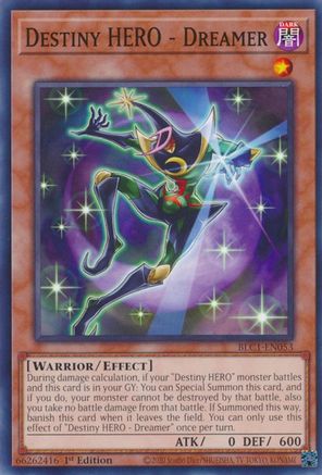 Destiny HERO - Dreamer [BLC1-EN053] Common - Yu-Gi-Oh! - Card Brawlers | Quebec | Canada |
