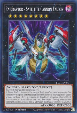 Raidraptor - Satellite Cannon Falcon [BLC1-EN073] Common - Yu-Gi-Oh! - Card Brawlers | Quebec | Canada |