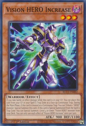 Vision HERO Increase [BLC1-EN082] Common - Yu-Gi-Oh! - Card Brawlers | Quebec | Canada |