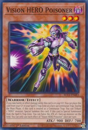 Vision HERO Poisoner [BLC1-EN083] Common - Yu-Gi-Oh! - Card Brawlers | Quebec | Canada |