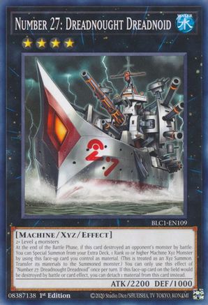 Number 27: Dreadnought Dreadnoid [BLC1-EN109] Common - Yu-Gi-Oh! - Card Brawlers | Quebec | Canada |