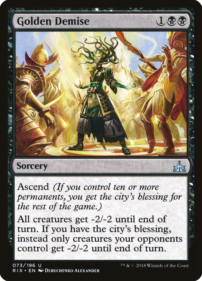 Golden Demise [Rivals of Ixalan] - Magic: The Gathering - Card Brawlers | Quebec | Canada |