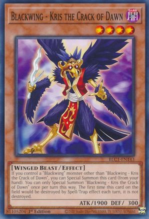 Blackwing - Kris the Crack of Dawn [BLC1-EN143] Common - Yu-Gi-Oh! - Card Brawlers | Quebec | Canada |