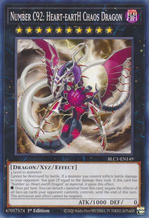 Number C92: Heart-eartH Chaos Dragon [BLC1-EN149] Common - Yu-Gi-Oh! - Card Brawlers | Quebec | Canada |