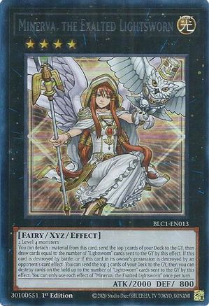 Minerva, the Exalted Lightsworn (Silver) [BLC1-EN013] Ultra Rare - Yu-Gi-Oh! - Card Brawlers | Quebec | Canada |