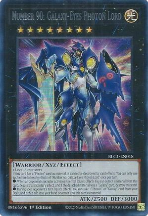 Number 90: Galaxy-Eyes Photon Lord (Silver) [BLC1-EN018] Ultra Rare - Yu-Gi-Oh! - Card Brawlers | Quebec | Canada |