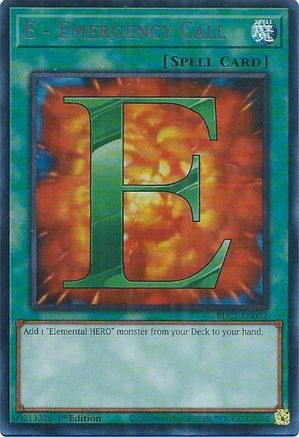 E - Emergency Call (Silver) [BLC1-EN032] Ultra Rare - Yu-Gi-Oh! - Card Brawlers | Quebec | Canada |