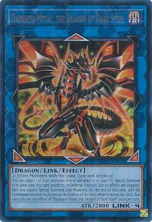 Darkness Metal, the Dragon of Dark Steel (Silver) [BLC1-EN044] Ultra Rare - Yu-Gi-Oh! - Card Brawlers | Quebec | Canada |