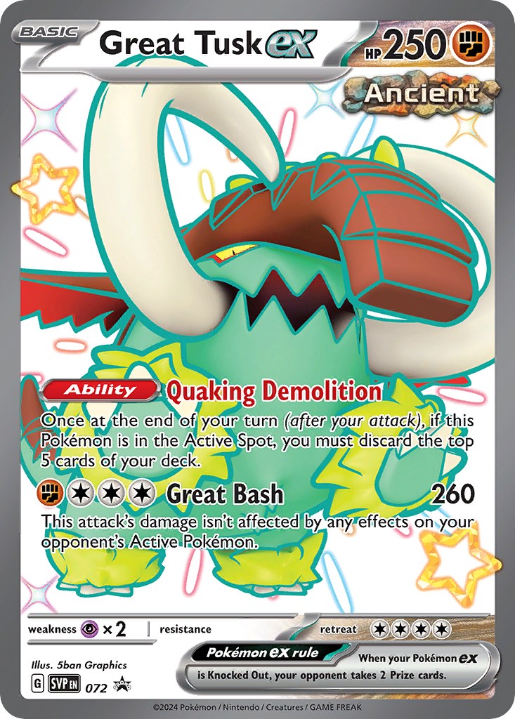 Great Tusk ex (072) [Scarlet & Violet: Black Star Promos] - Pokémon - Card Brawlers | Quebec | Canada |