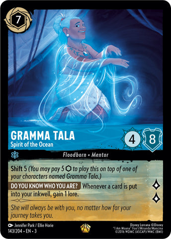 Gramma Tala - Spirit of the Ocean (143/204) [Into the Inklands] - Card Brawlers | Quebec | Canada | Yu-Gi-Oh!