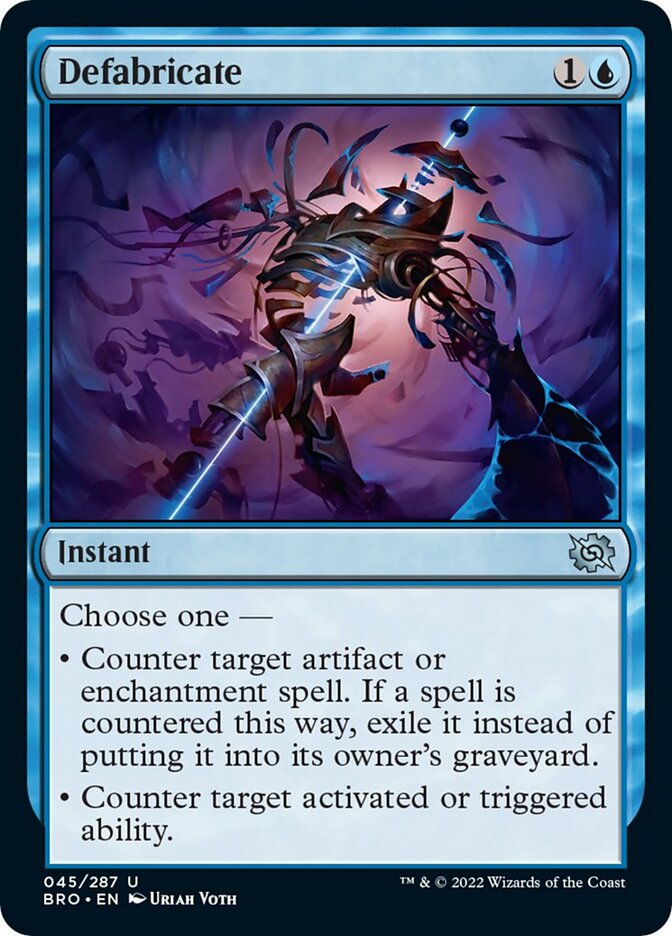 Defabricate [The Brothers' War] - Magic: The Gathering - Card Brawlers | Quebec | Canada |