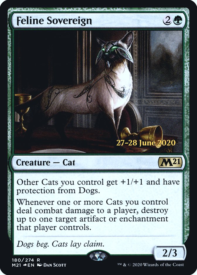 Feline Sovereign [Core Set 2021 Prerelease Promos] - Magic: The Gathering - Card Brawlers | Quebec | Canada |
