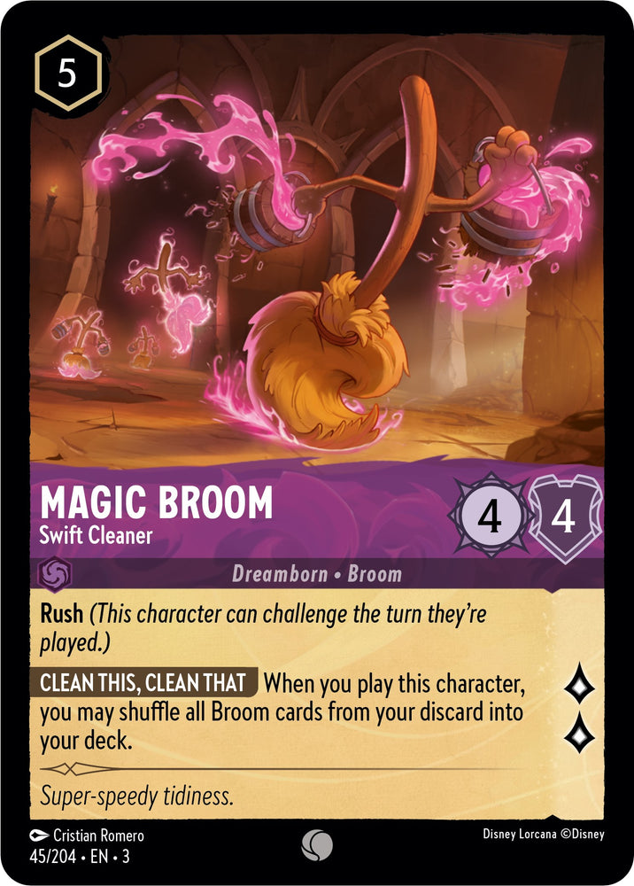 Magic Broom - Swift Cleaner (45//204) [Into the Inklands] - Card Brawlers | Quebec | Canada | Yu-Gi-Oh!