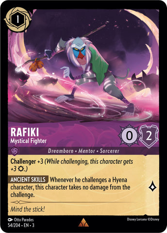 Rafiki - Mystical Fighter (54//204) [Into the Inklands] - Card Brawlers | Quebec | Canada | Yu-Gi-Oh!