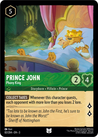 Prince John - Phony King (83//204) [Into the Inklands] - Card Brawlers | Quebec | Canada | Yu-Gi-Oh!