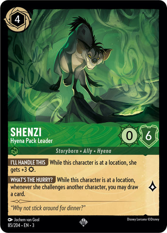 Shenzi - Hyena Pack Leader (85//204) [Into the Inklands] - Card Brawlers | Quebec | Canada | Yu-Gi-Oh!
