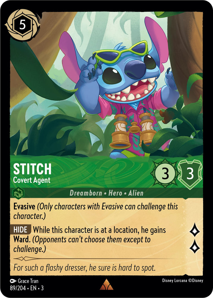 Stitch - Covert Agent (89//204) [Into the Inklands] - Card Brawlers | Quebec | Canada | Yu-Gi-Oh!