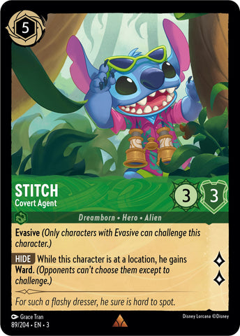 Stitch - Covert Agent (89//204) [Into the Inklands] - Card Brawlers | Quebec | Canada | Yu-Gi-Oh!