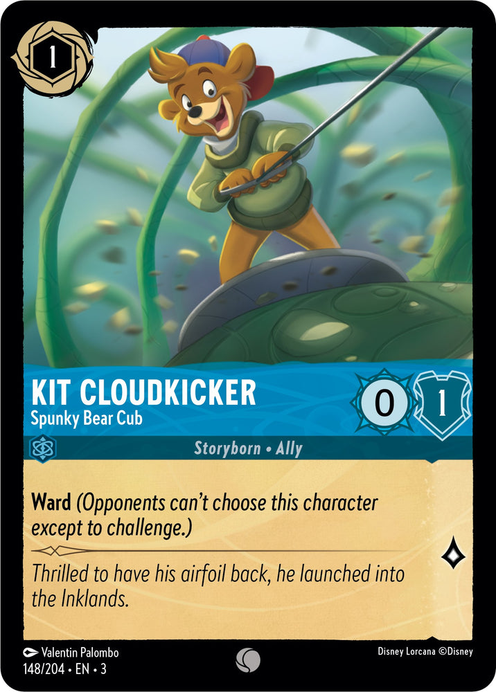 Kit Cloudkicker - Spunky Bear Cub (148/204) [Into the Inklands] - Card Brawlers | Quebec | Canada | Yu-Gi-Oh!