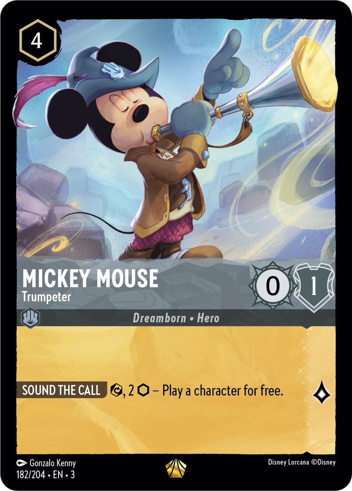 Mickey Mouse -Trumpeter (182/204) [Into the Inklands] - Card Brawlers | Quebec | Canada | Yu-Gi-Oh!