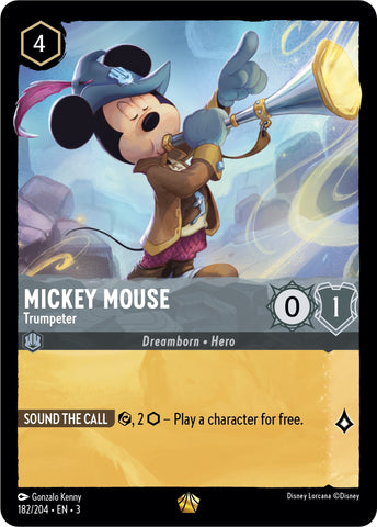 Mickey Mouse -Trumpeter (182/204) [Into the Inklands] - Card Brawlers | Quebec | Canada | Yu-Gi-Oh!