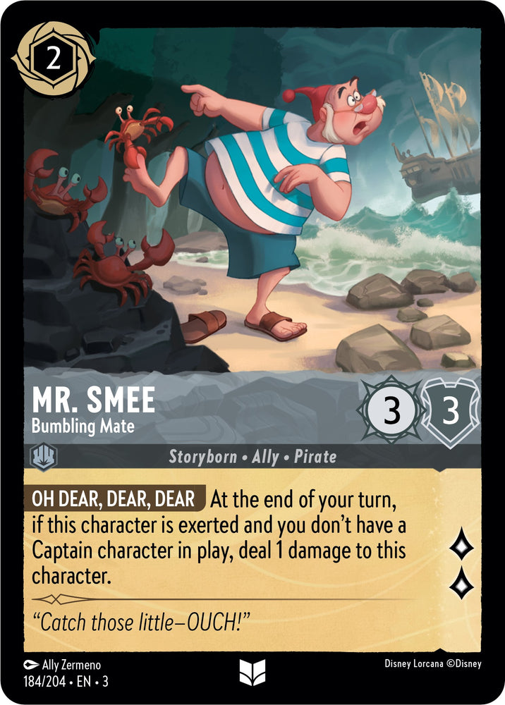 Mr. Smee - Bumbling Mate (184/204) [Into the Inklands] - Card Brawlers | Quebec | Canada | Yu-Gi-Oh!