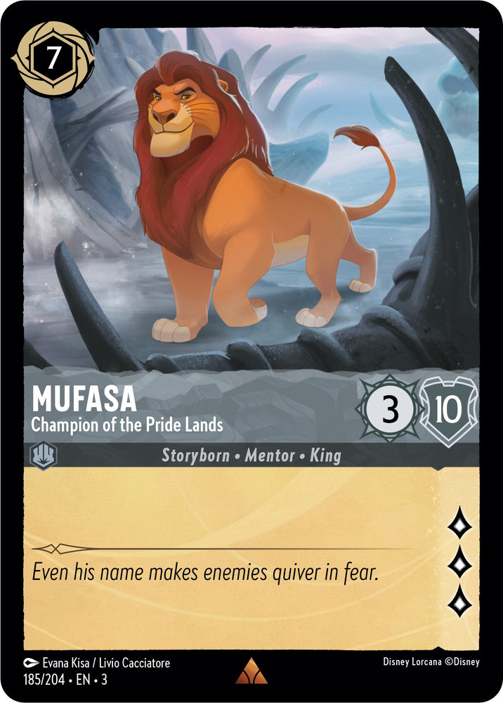 Mufasa - Champion of the Pride Lands (185/204) [Into the Inklands] - Card Brawlers | Quebec | Canada | Yu-Gi-Oh!