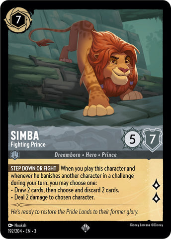 Simba - Fighting Prince (192/204) [Into the Inklands] - Card Brawlers | Quebec | Canada | Yu-Gi-Oh!