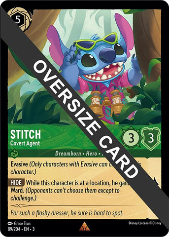 Stitch - Covert Agent (Oversized) (89//204) [Into the Inklands] - Card Brawlers | Quebec | Canada | Yu-Gi-Oh!