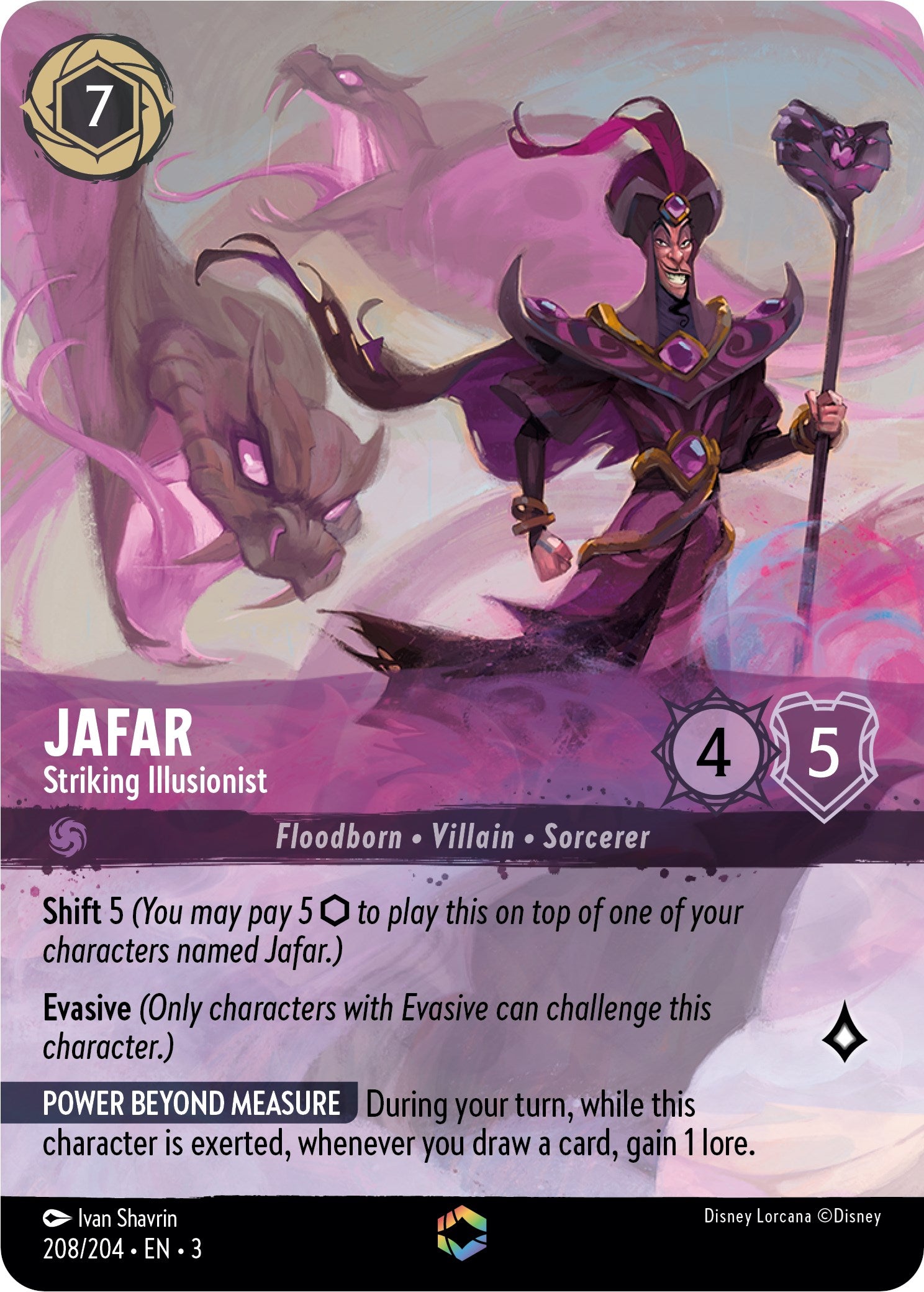 Jafar - Striking Illusionist (Enchanted) (208/204) [Into the Inklands] - Disney - Card Brawlers | Quebec | Canada |