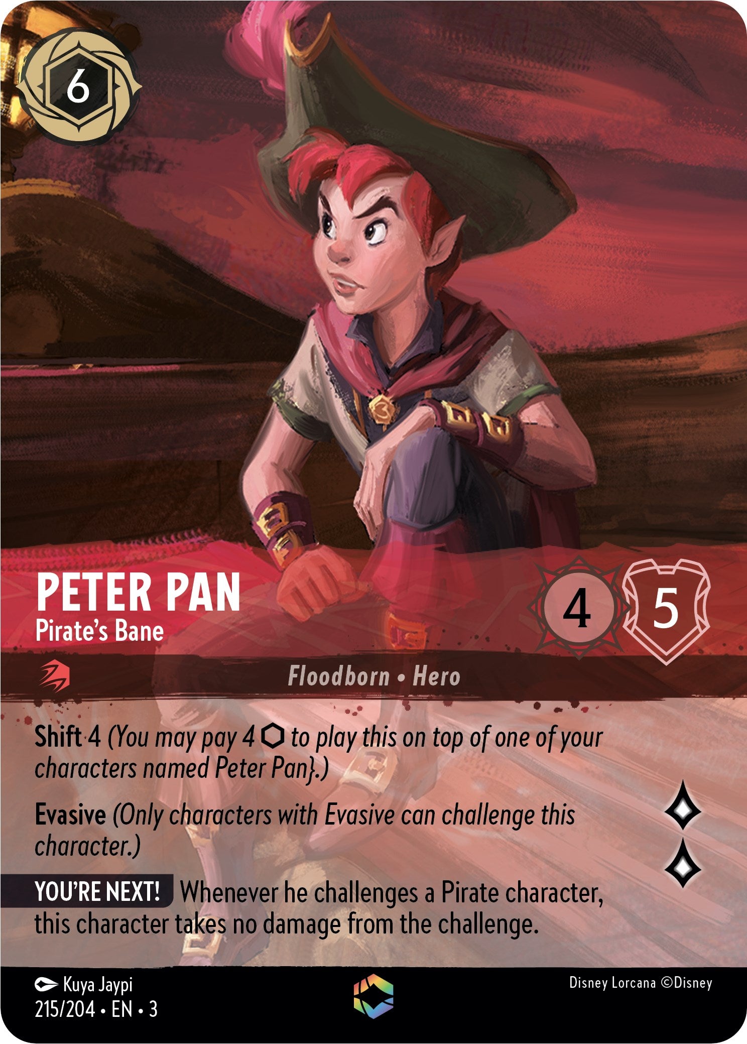 Peter Pan - Pirate's Bane (Enchanted) (215/204) [Into the Inklands] - Disney - Card Brawlers | Quebec | Canada |