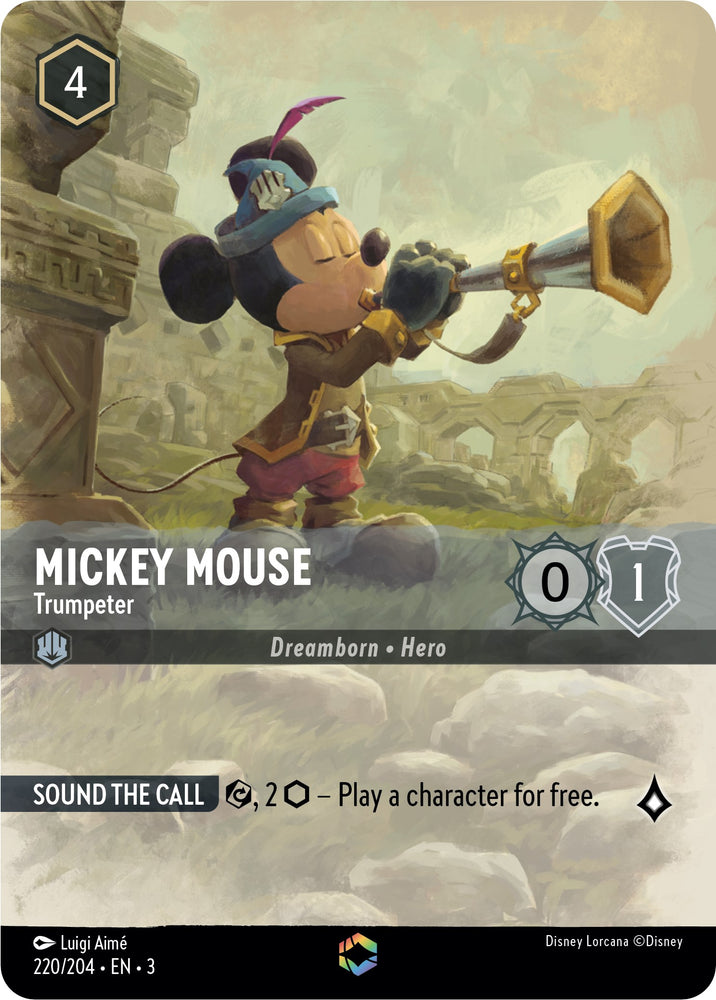 Mickey Mouse -Trumpeter (Alternate Art) (220/204) [Into the Inklands] - Card Brawlers | Quebec | Canada | Yu-Gi-Oh!