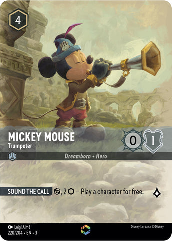 Mickey Mouse -Trumpeter (Alternate Art) (220/204) [Into the Inklands] - Card Brawlers | Quebec | Canada | Yu-Gi-Oh!