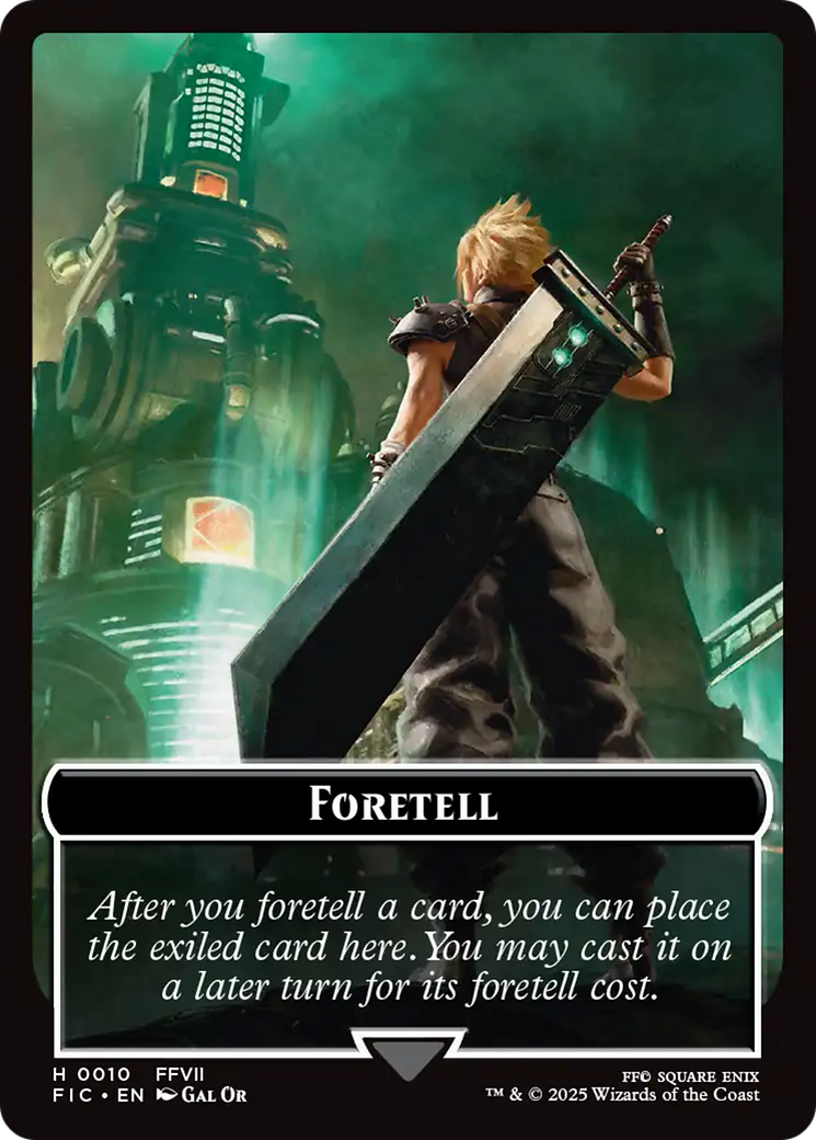 Foretell // Treasure Double-Sided Token (Surge Foil) [FINAL FANTASY Commander Tokens] - Magic: The Gathering - Card Brawlers | Quebec | Canada |