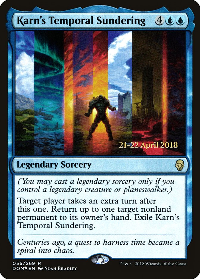 Karn's Temporal Sundering [Dominaria Prerelease Promos] - Magic: The Gathering - Card Brawlers | Quebec | Canada |