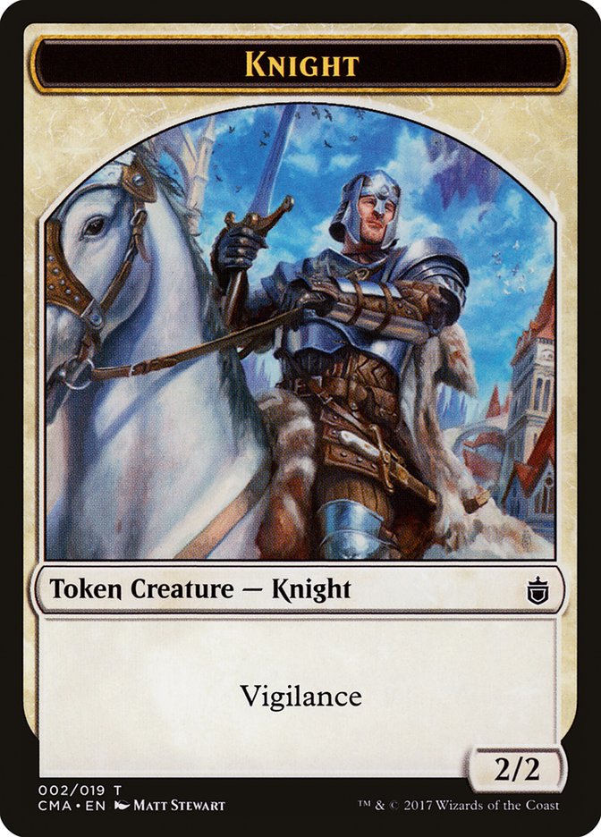 Knight Token [Commander Anthology Tokens] - Magic: The Gathering - Card Brawlers | Quebec | Canada |