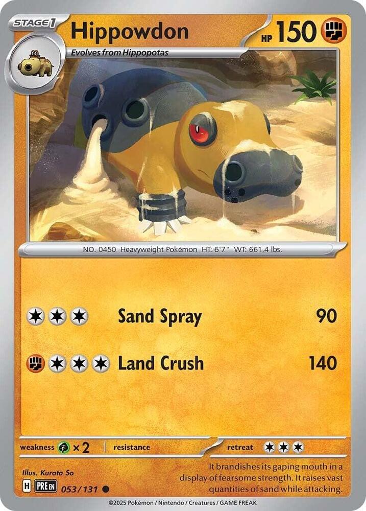 Hippowdon (053/131) [Scarlet & Violet: Prismatic Evolutions] - Pokémon - Card Brawlers | Quebec | Canada |
