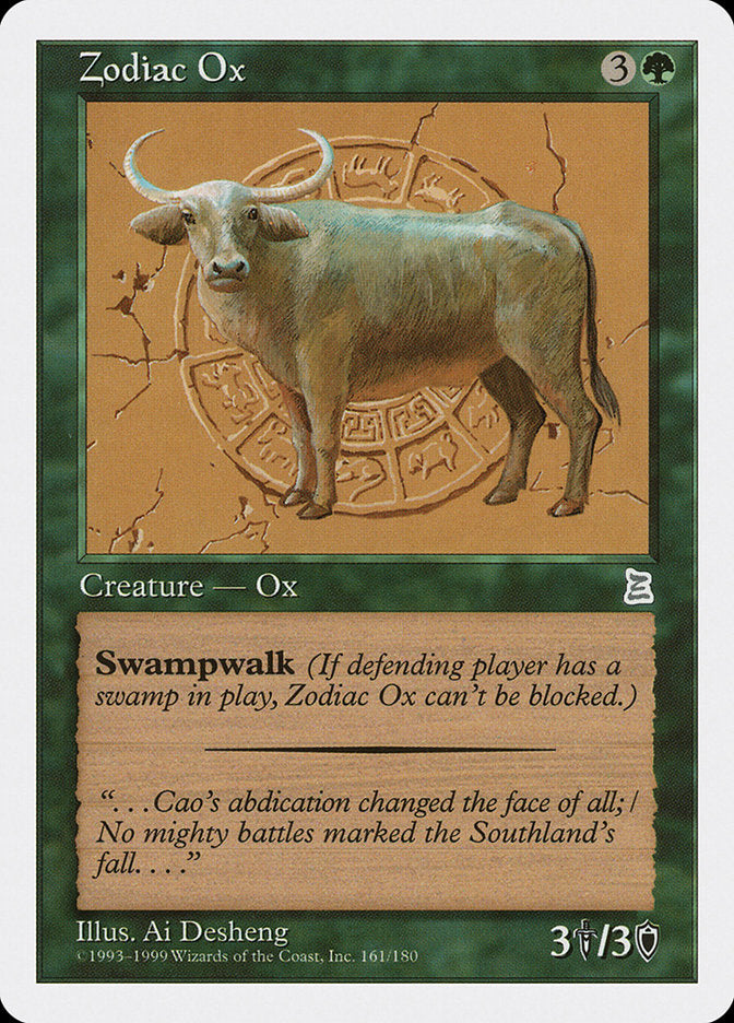 Zodiac Ox [Portal Three Kingdoms] - Magic: The Gathering - Card Brawlers | Quebec | Canada |