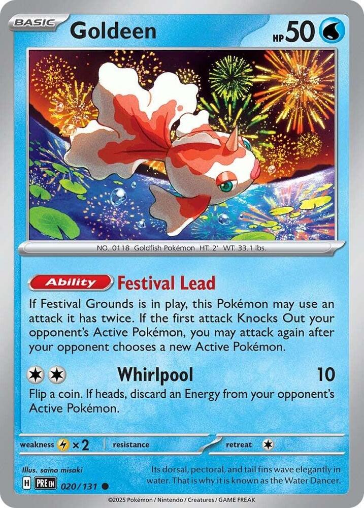 Goldeen (020/131) [Scarlet & Violet: Prismatic Evolutions] - Pokémon - Card Brawlers | Quebec | Canada |