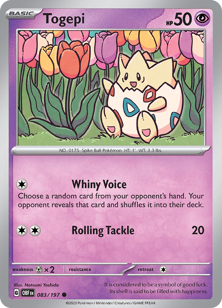 Togepi (083/197) [Scarlet & Violet: Obsidian Flames] - Pokémon - Card Brawlers | Quebec | Canada |