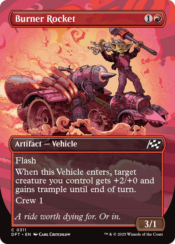 Burner Rocket (Borderless) [Aetherdrift] - Magic: The Gathering - Card Brawlers | Quebec | Canada |