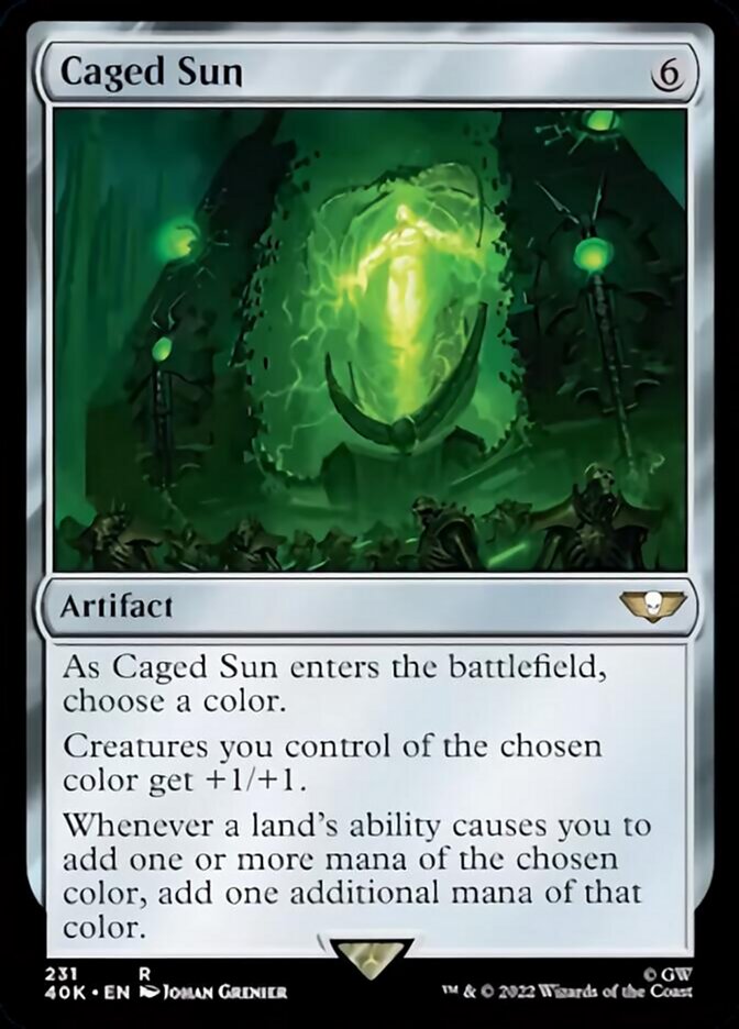Caged Sun (Surge Foil) [Warhammer 40,000] - Magic: The Gathering - Card Brawlers | Quebec | Canada |