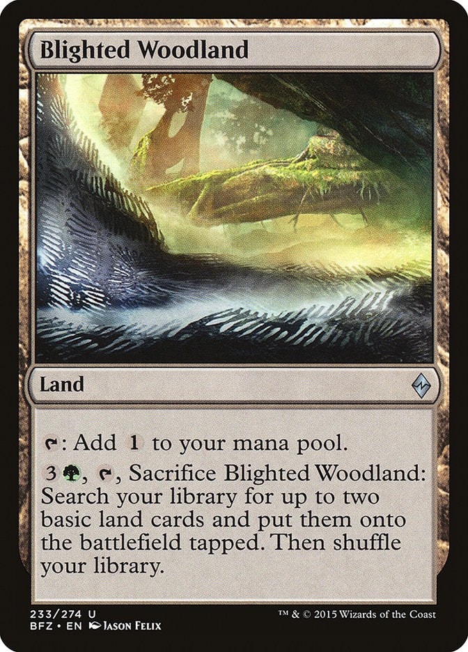 Blighted Woodland [Battle for Zendikar] - Magic: The Gathering - Card Brawlers | Quebec | Canada |