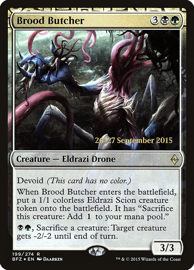 Brood Butcher [Battle for Zendikar Prerelease Promos] - Magic: The Gathering - Card Brawlers | Quebec | Canada |