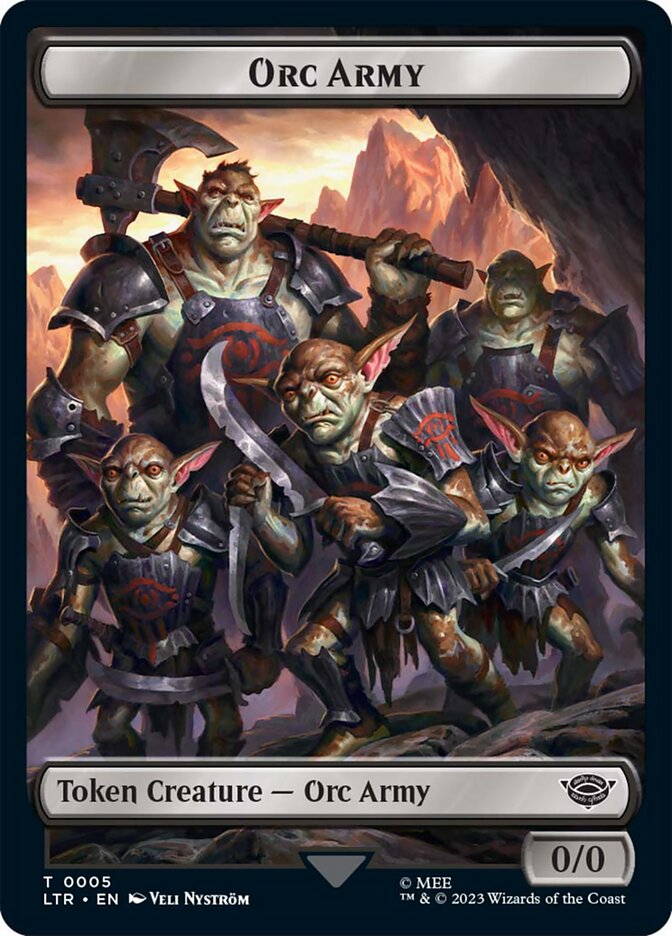 Orc Army Token (05) [The Lord of the Rings: Tales of Middle-Earth Tokens] - Magic: The Gathering - Card Brawlers | Quebec | Canada |