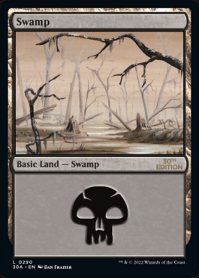 Swamp (290) [30th Anniversary Edition] - Magic: The Gathering - Card Brawlers | Quebec | Canada |